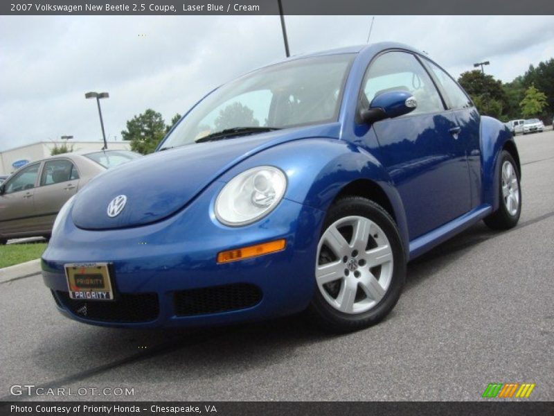 Laser Blue / Cream 2007 Volkswagen New Beetle 2.5 Coupe