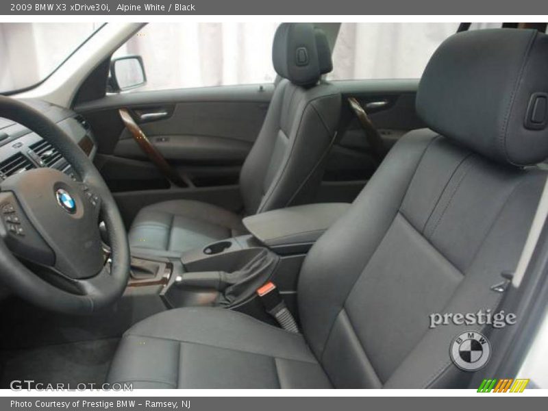 Alpine White / Black 2009 BMW X3 xDrive30i