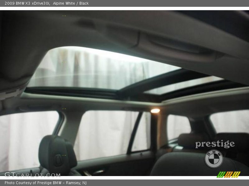 Alpine White / Black 2009 BMW X3 xDrive30i
