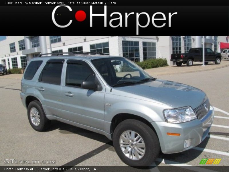 Satellite Silver Metallic / Black 2006 Mercury Mariner Premier 4WD