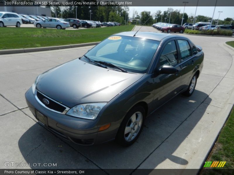 Liquid Grey Metallic / Charcoal/Light Flint 2007 Ford Focus ZX4 SES Sedan