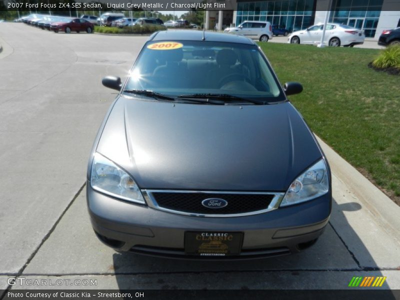 Liquid Grey Metallic / Charcoal/Light Flint 2007 Ford Focus ZX4 SES Sedan