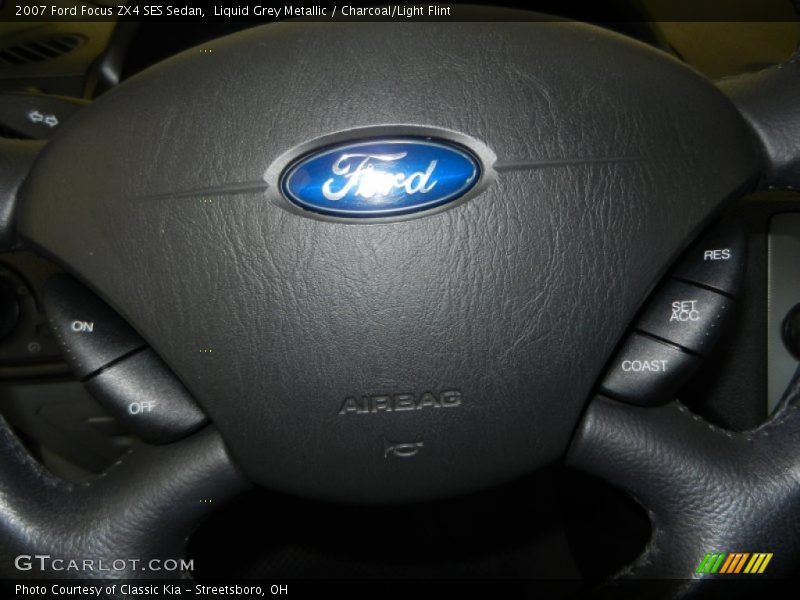 Liquid Grey Metallic / Charcoal/Light Flint 2007 Ford Focus ZX4 SES Sedan