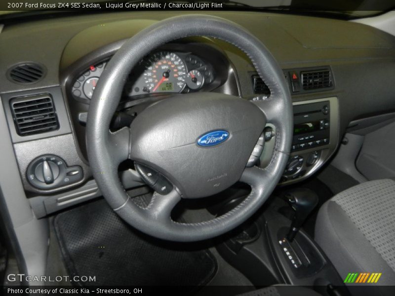 Liquid Grey Metallic / Charcoal/Light Flint 2007 Ford Focus ZX4 SES Sedan