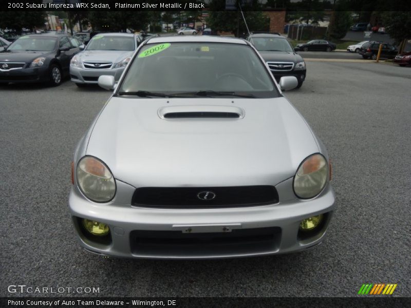 Platinum Silver Metallic / Black 2002 Subaru Impreza WRX Sedan