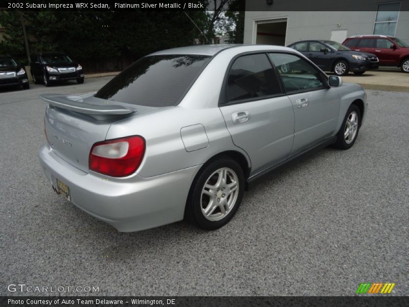 Platinum Silver Metallic / Black 2002 Subaru Impreza WRX Sedan