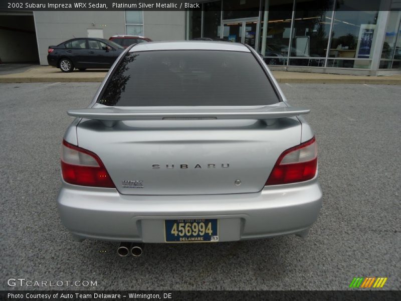 Platinum Silver Metallic / Black 2002 Subaru Impreza WRX Sedan