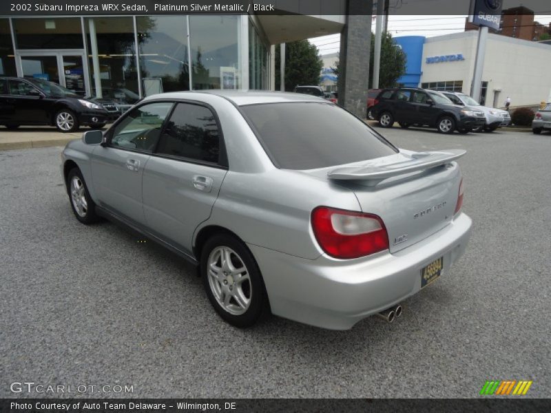 Platinum Silver Metallic / Black 2002 Subaru Impreza WRX Sedan