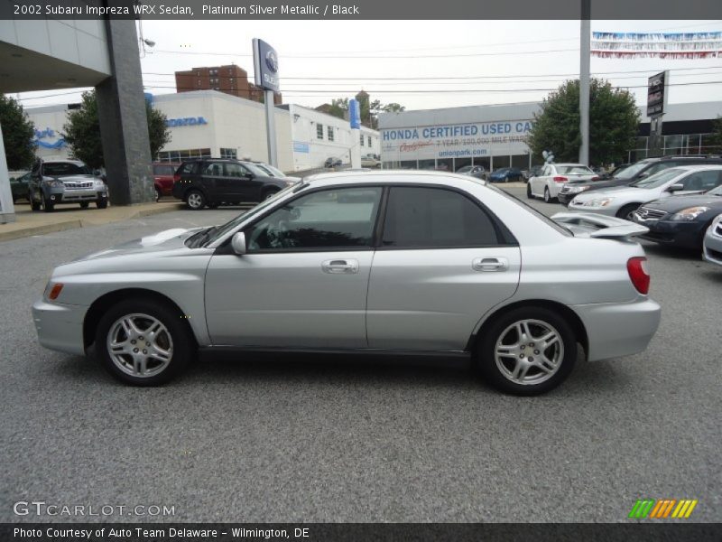 Platinum Silver Metallic / Black 2002 Subaru Impreza WRX Sedan