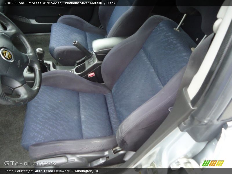 Platinum Silver Metallic / Black 2002 Subaru Impreza WRX Sedan