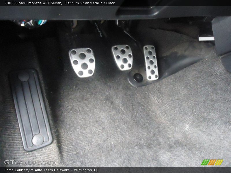 Platinum Silver Metallic / Black 2002 Subaru Impreza WRX Sedan