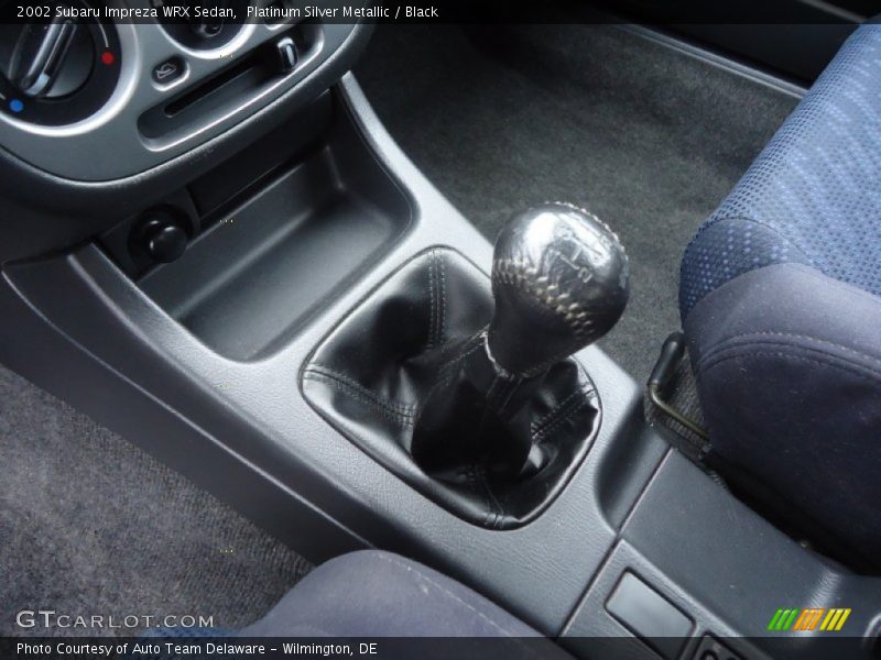 Platinum Silver Metallic / Black 2002 Subaru Impreza WRX Sedan
