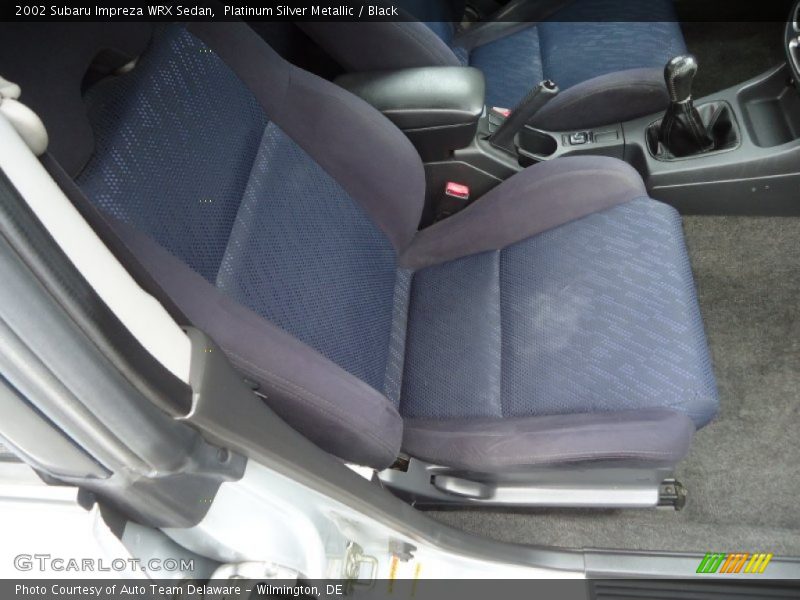 Platinum Silver Metallic / Black 2002 Subaru Impreza WRX Sedan