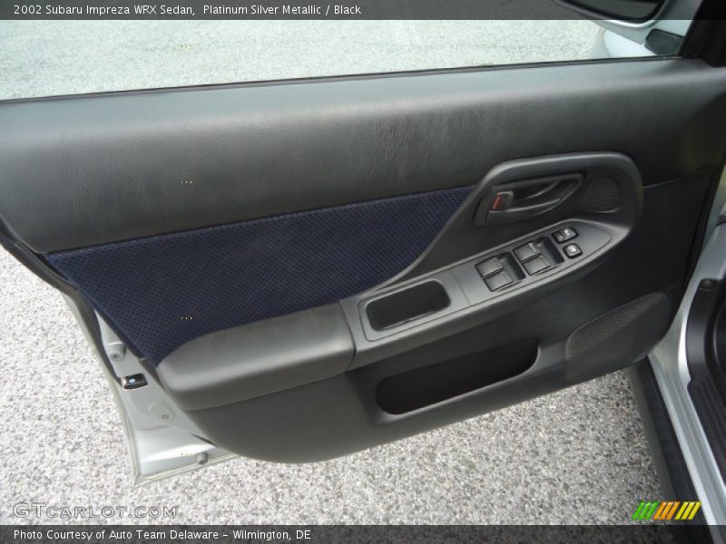 Platinum Silver Metallic / Black 2002 Subaru Impreza WRX Sedan