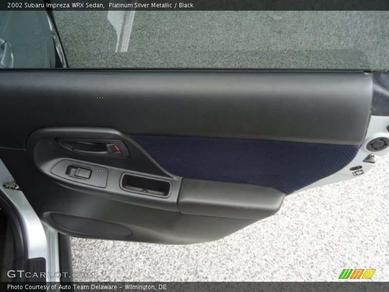 Platinum Silver Metallic / Black 2002 Subaru Impreza WRX Sedan