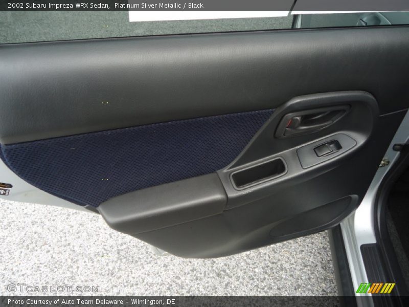 Platinum Silver Metallic / Black 2002 Subaru Impreza WRX Sedan