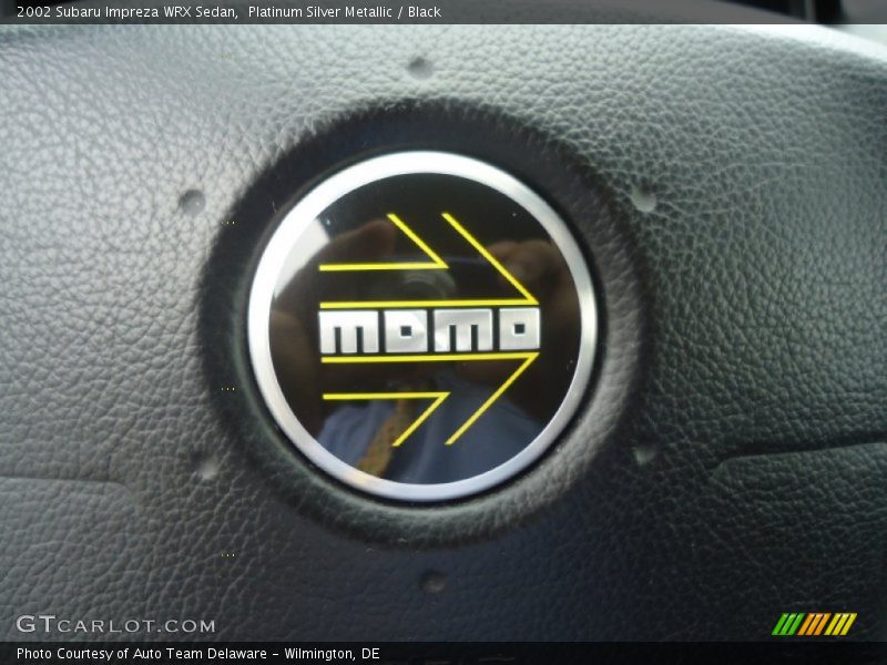 Platinum Silver Metallic / Black 2002 Subaru Impreza WRX Sedan
