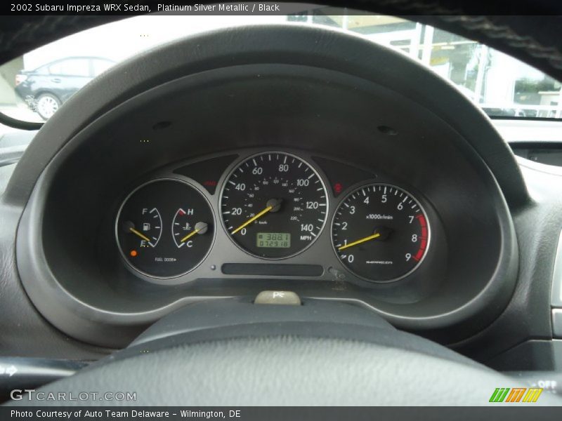 Platinum Silver Metallic / Black 2002 Subaru Impreza WRX Sedan