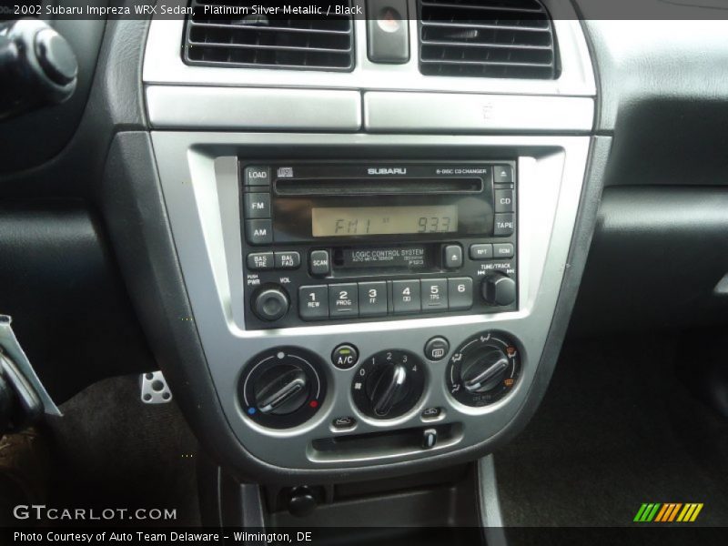 Platinum Silver Metallic / Black 2002 Subaru Impreza WRX Sedan