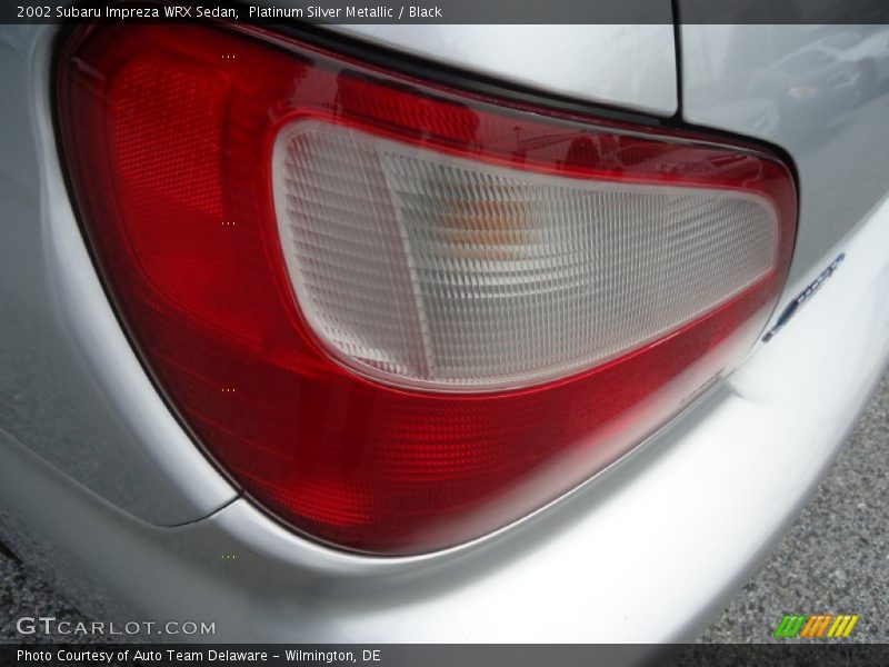 Platinum Silver Metallic / Black 2002 Subaru Impreza WRX Sedan