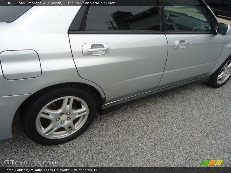 Platinum Silver Metallic / Black 2002 Subaru Impreza WRX Sedan