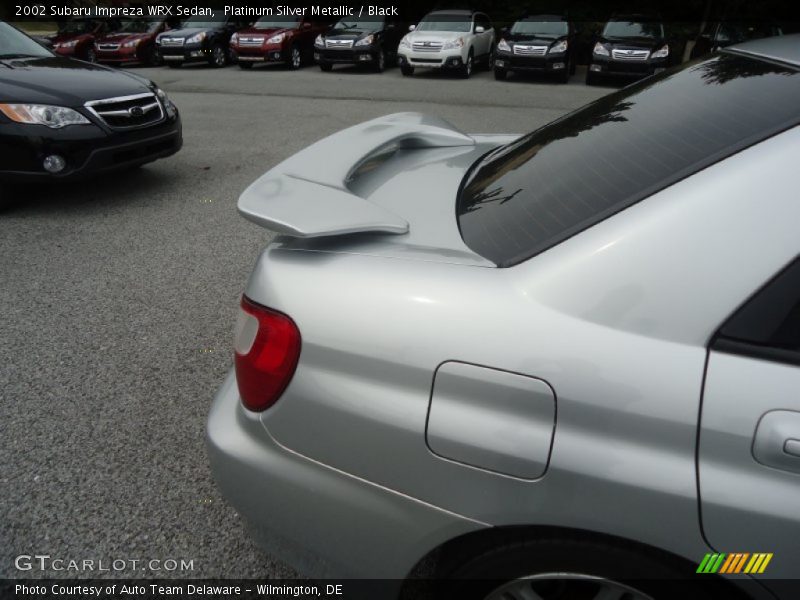 Platinum Silver Metallic / Black 2002 Subaru Impreza WRX Sedan