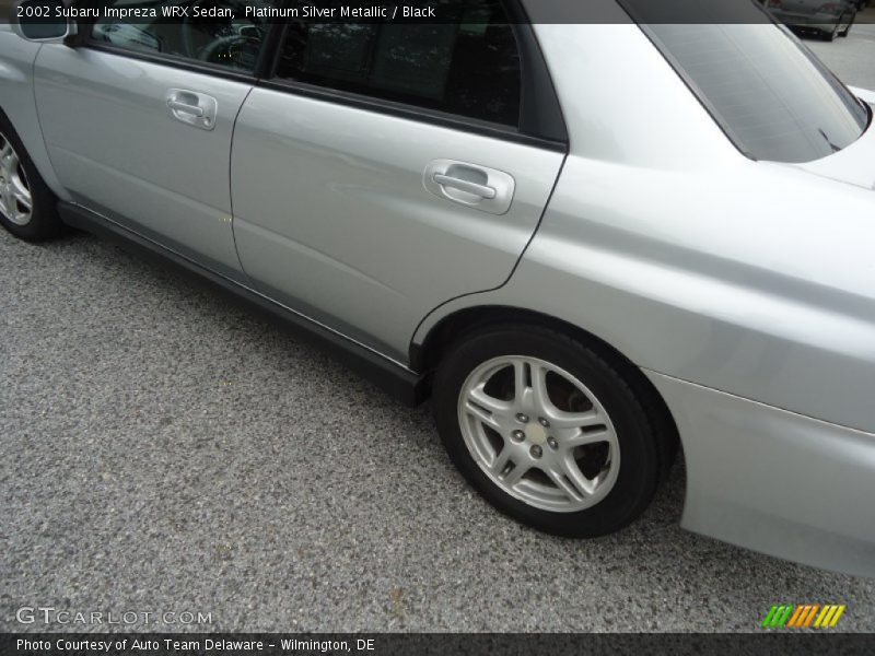 Platinum Silver Metallic / Black 2002 Subaru Impreza WRX Sedan