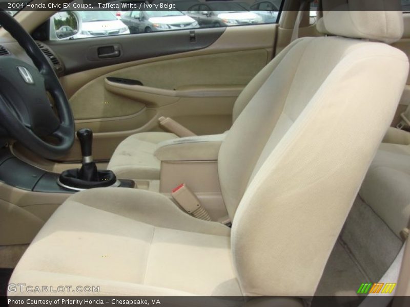 Taffeta White / Ivory Beige 2004 Honda Civic EX Coupe