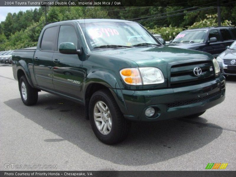 Imperial Jade Mica / Oak 2004 Toyota Tundra Limited Double Cab