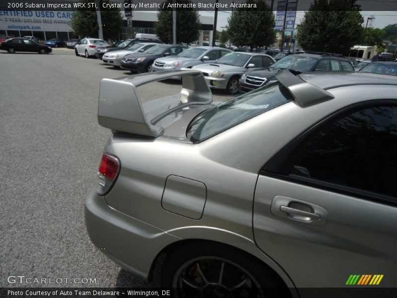 Crystal Gray Metallic / Anthracite Black/Blue Alcantara 2006 Subaru Impreza WRX STi