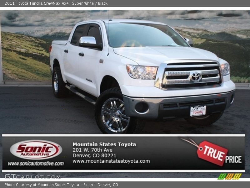 Super White / Black 2011 Toyota Tundra CrewMax 4x4