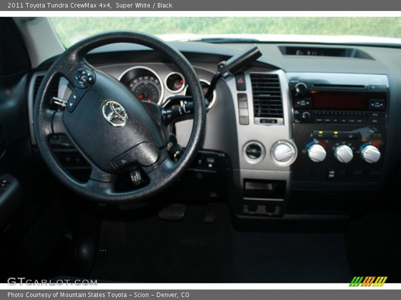 Super White / Black 2011 Toyota Tundra CrewMax 4x4
