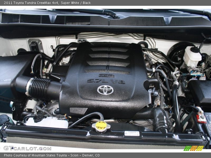 Super White / Black 2011 Toyota Tundra CrewMax 4x4