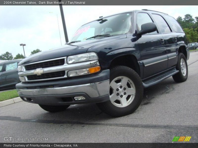 Dark Blue Metallic / Tan/Neutral 2004 Chevrolet Tahoe