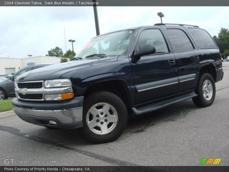 Dark Blue Metallic / Tan/Neutral 2004 Chevrolet Tahoe