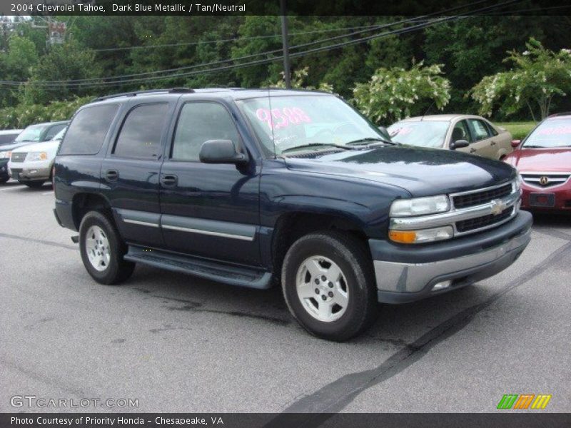 Dark Blue Metallic / Tan/Neutral 2004 Chevrolet Tahoe