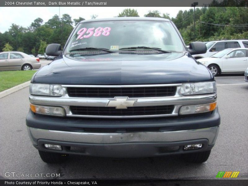 Dark Blue Metallic / Tan/Neutral 2004 Chevrolet Tahoe