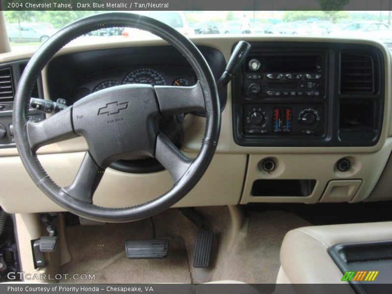 Dark Blue Metallic / Tan/Neutral 2004 Chevrolet Tahoe