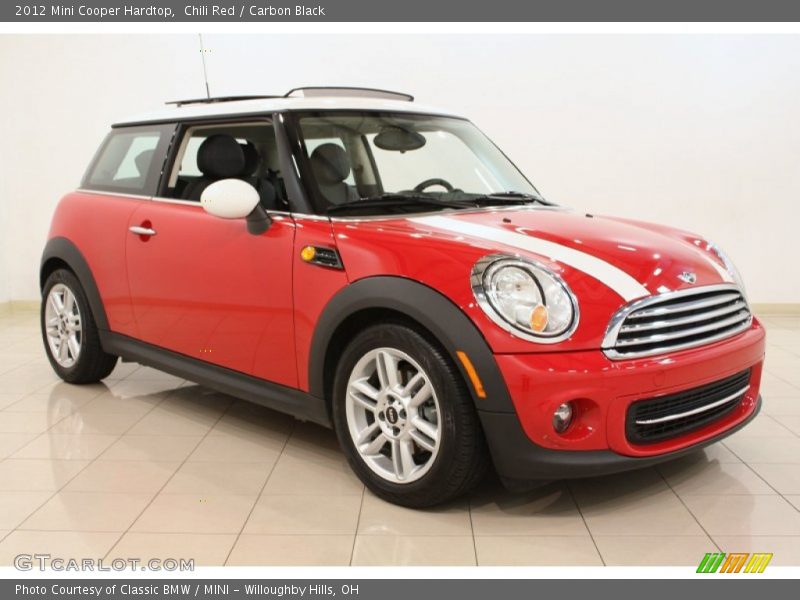 Chili Red / Carbon Black 2012 Mini Cooper Hardtop
