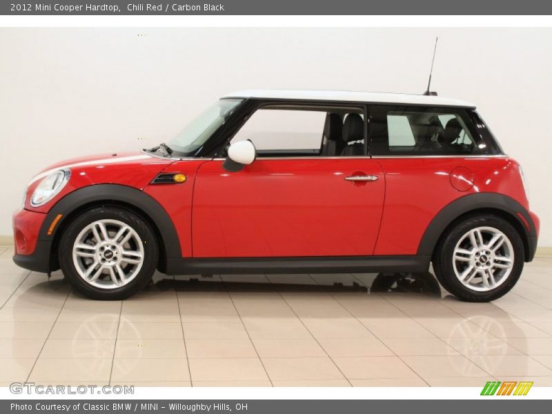Chili Red / Carbon Black 2012 Mini Cooper Hardtop