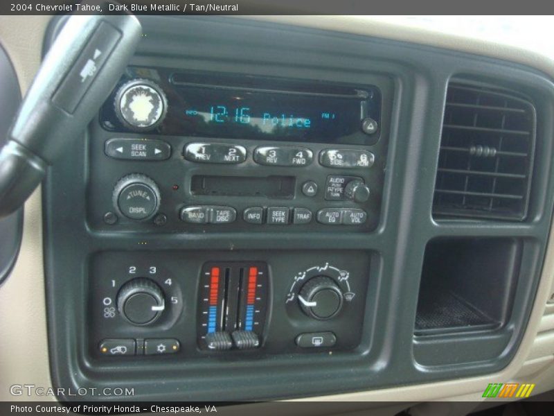 Dark Blue Metallic / Tan/Neutral 2004 Chevrolet Tahoe