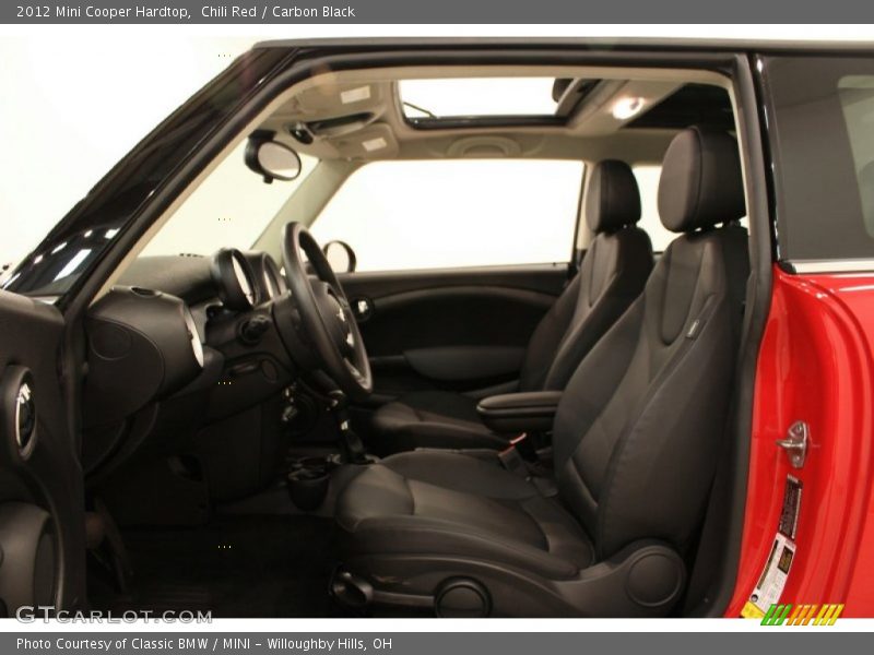 Chili Red / Carbon Black 2012 Mini Cooper Hardtop