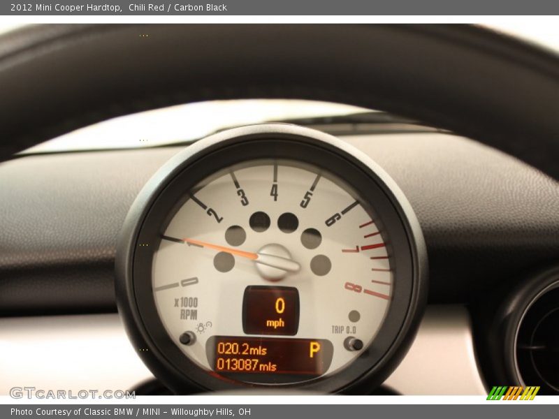 Chili Red / Carbon Black 2012 Mini Cooper Hardtop