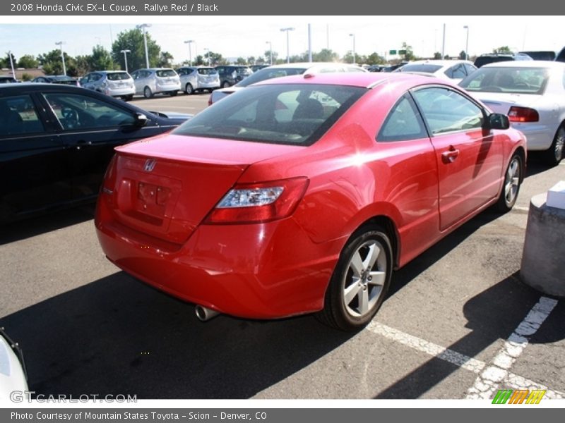 Rallye Red / Black 2008 Honda Civic EX-L Coupe