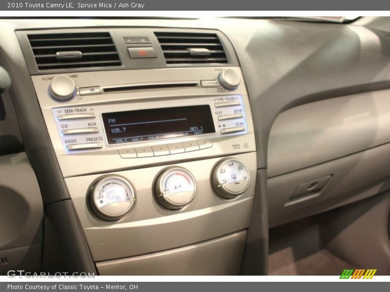 Controls of 2010 Camry LE