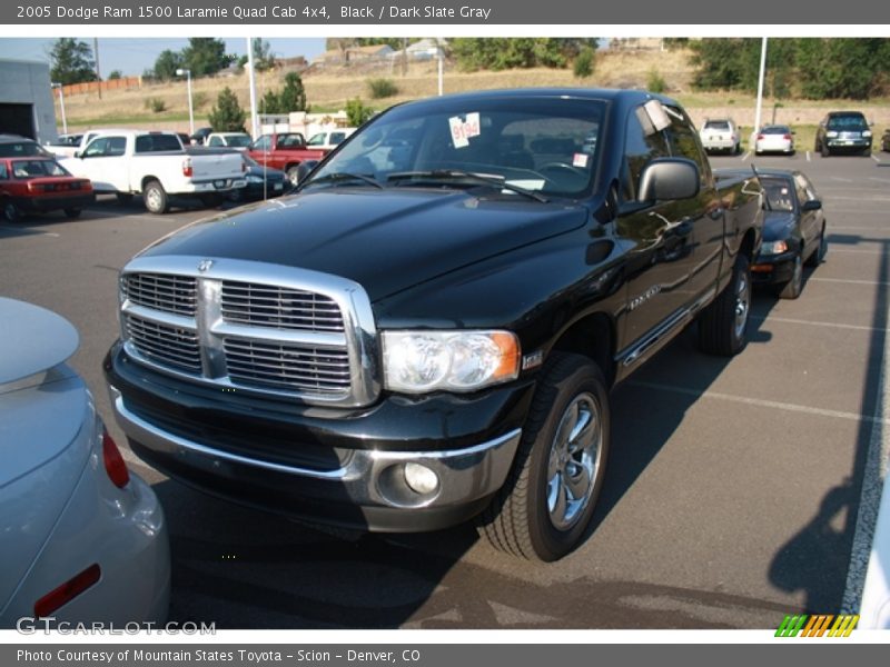 Black / Dark Slate Gray 2005 Dodge Ram 1500 Laramie Quad Cab 4x4