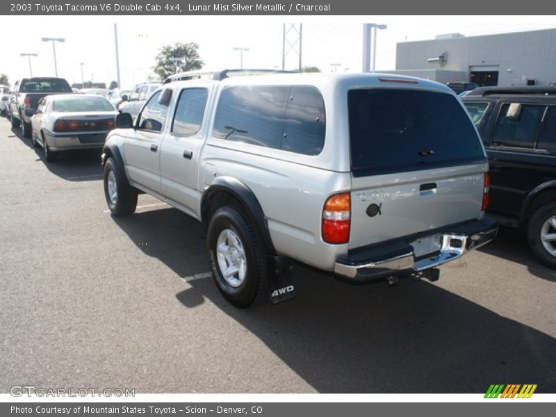 Lunar Mist Silver Metallic / Charcoal 2003 Toyota Tacoma V6 Double Cab 4x4