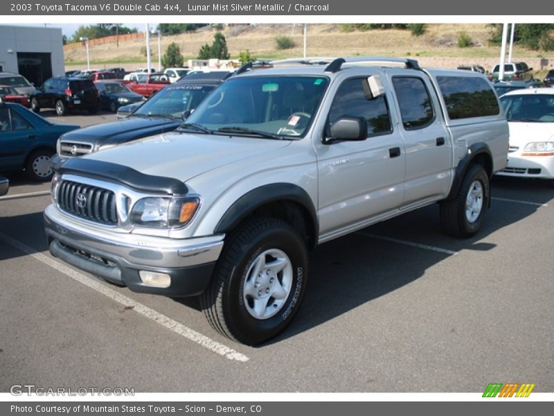 Lunar Mist Silver Metallic / Charcoal 2003 Toyota Tacoma V6 Double Cab 4x4