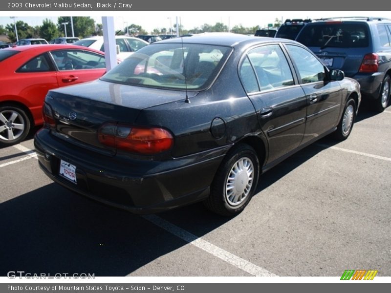 Black / Gray 2003 Chevrolet Malibu Sedan