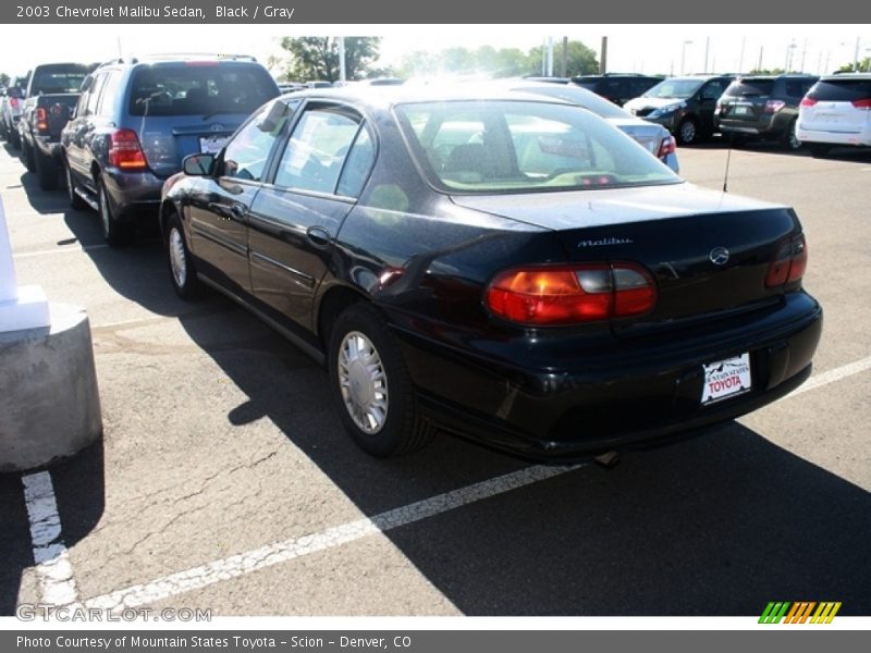 Black / Gray 2003 Chevrolet Malibu Sedan